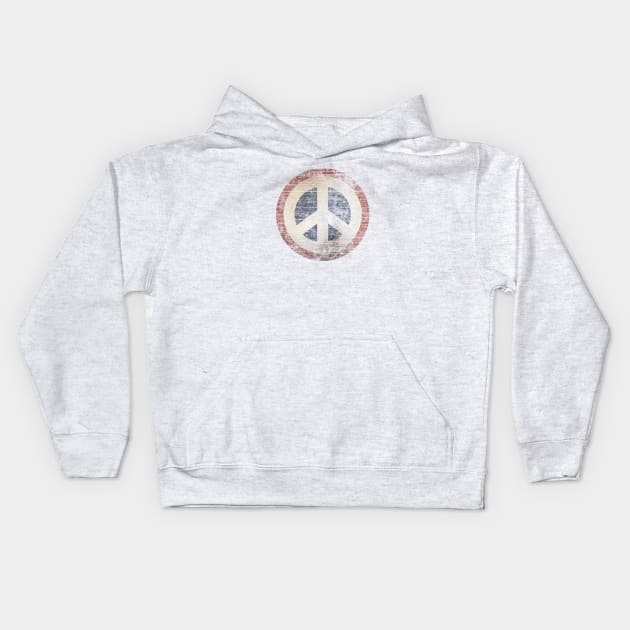 RETRO PEACE SIGN Kids Hoodie by BG305